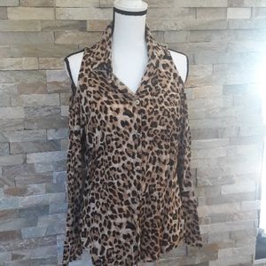 Boston Proper cold shoulder top